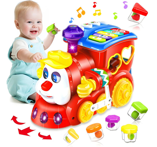 Musical Self-Driving Block Train with Detachable Building Blocks & Smart Collision Avoidance