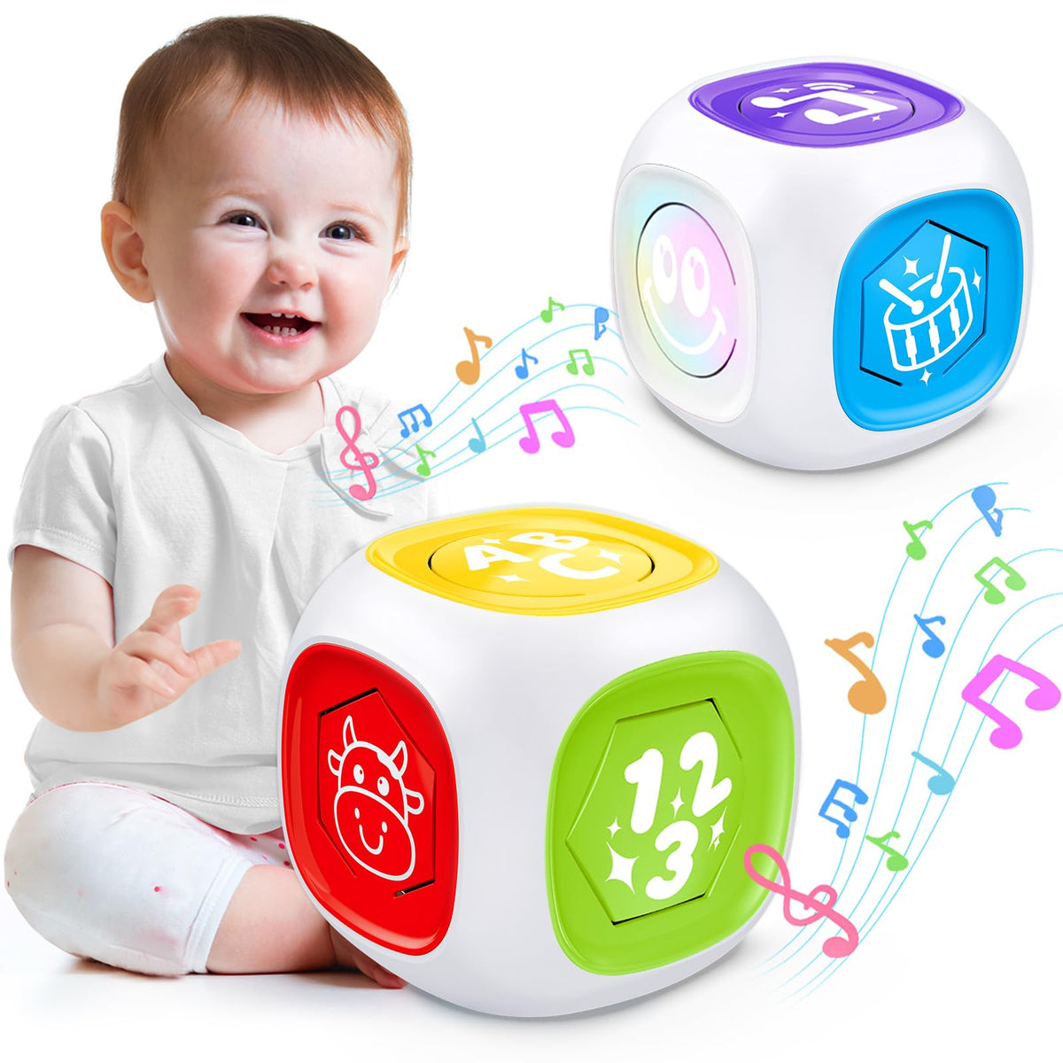 Bilingual Learning Cube with Music & Light for 1+ Year Olds - product image 2