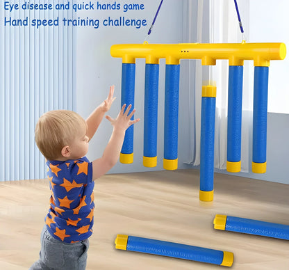 Falling Sticks Reaction Game for Kids with Catching Challenge and Coordination Skills