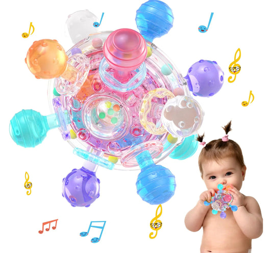 Infant Sensory Soother - Montessori Teething & Rattle Toy