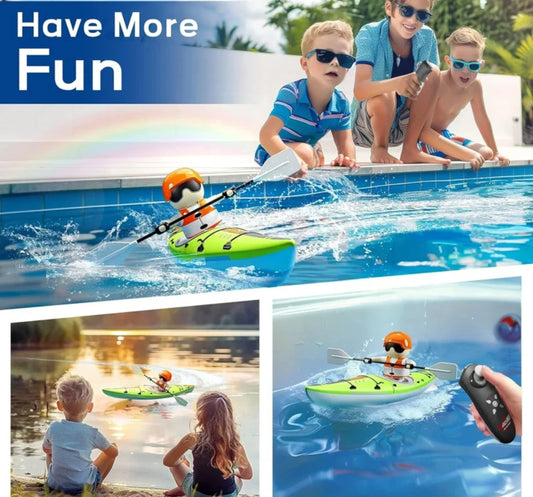 RC Kayak Boat for Kids with Remote Control for Pool and Water Racing