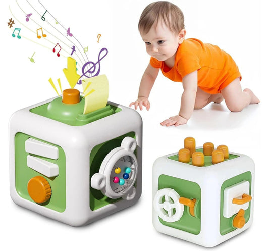 ZLHPJY Montessori Sensory Busy Cube