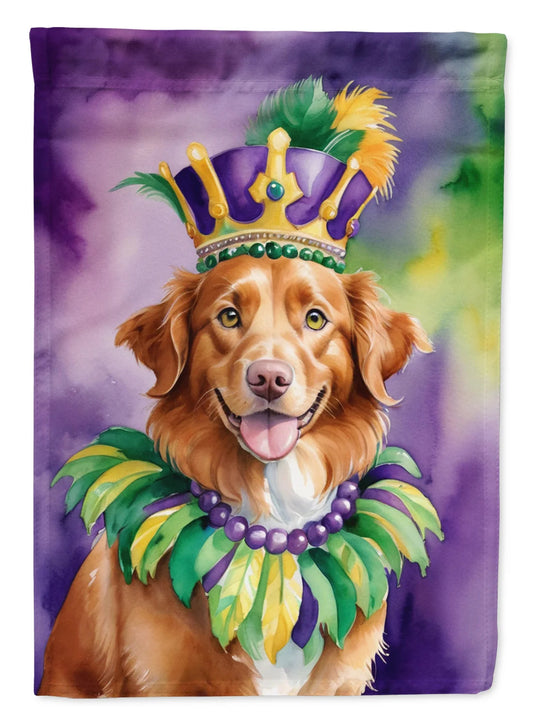 Nova Scotia Duck Tolling Retriever King of Mardi Gras House Flag
