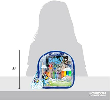 Ultimate Activity Backpack, 10+ Activities, Includes Backpack with 4 Sticker Suncatchers with 4 Suction Cups, 4 Surprise Scratch Arts, 2 Velv-Its Posters, 1 Coloring Roll, 4 Markers, Kid Gifts