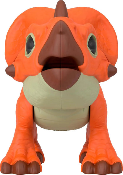 Imaginext Jurassic World Dinosaur Action Figure with Kid-Activated Motion & Growing Spikes, 7.75-Inch Aquilops Dino Toy