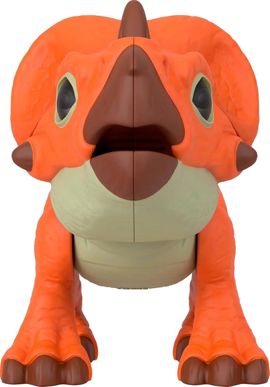 Imaginext Jurassic World Dinosaur Action Figure with Kid-Activated Motion & Growing Spikes, 7.75-Inch Aquilops Dino Toy
